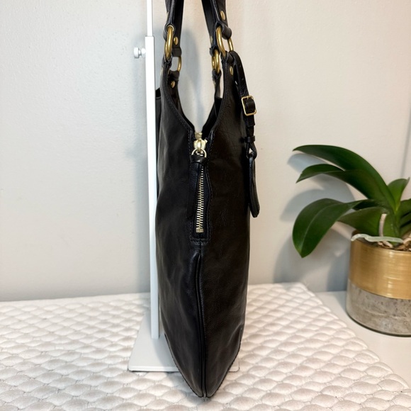 YSL YVES SAINT LAURENT Tribute Tote Shoulder Bag Leather Black - Picture 4 of 14